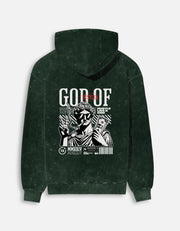 God of Hustler – Acid Washed Oversized Hoodie | 6 Paths