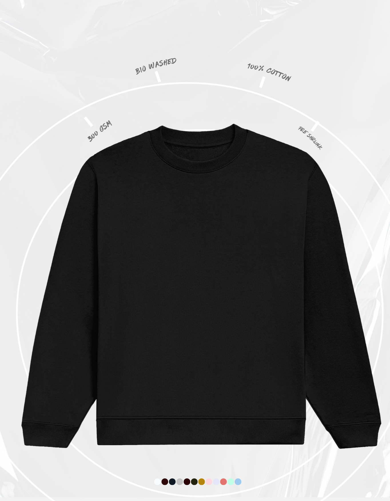 Black Unisex Sweatshirt | UH26