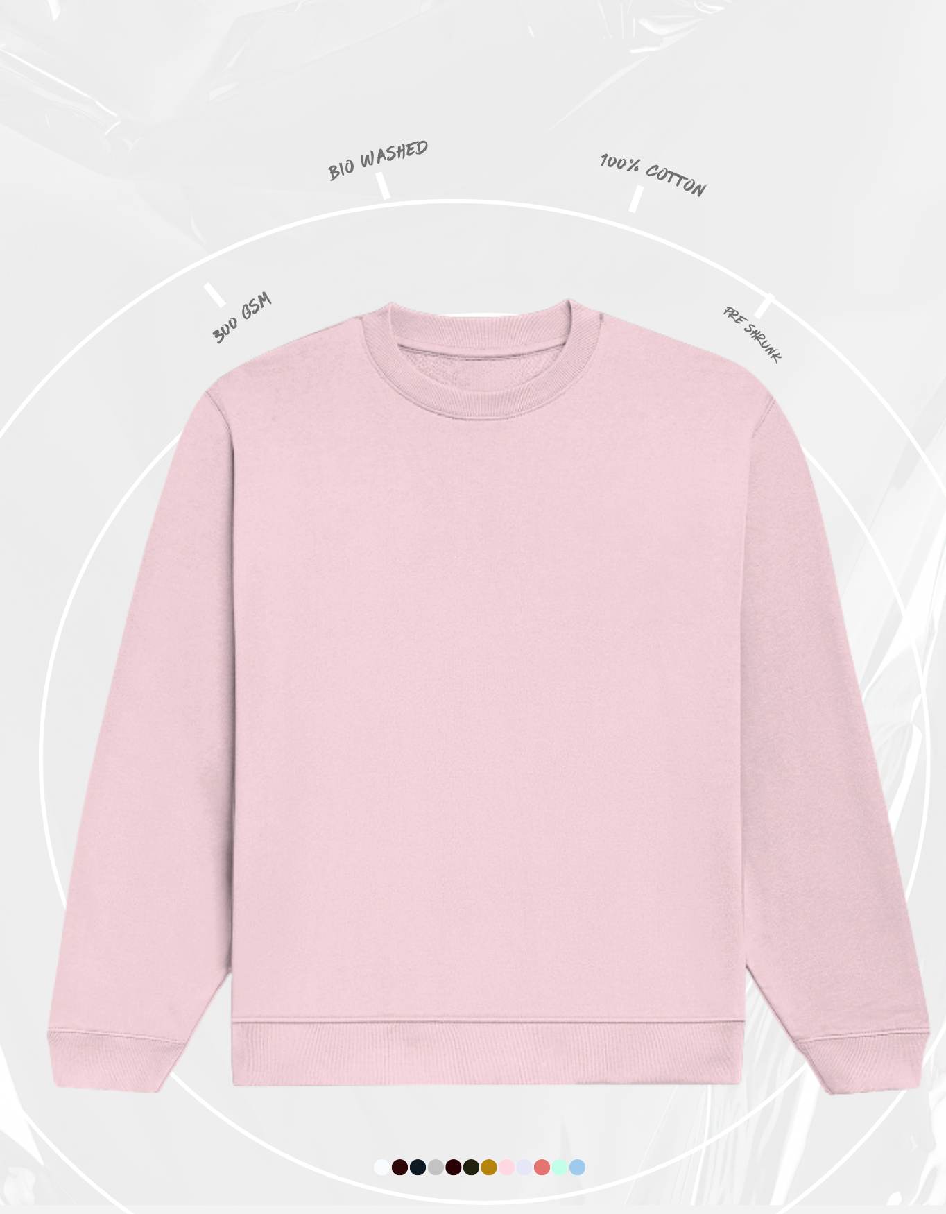 Light Baby Pink Unisex Sweatshirt | UH26