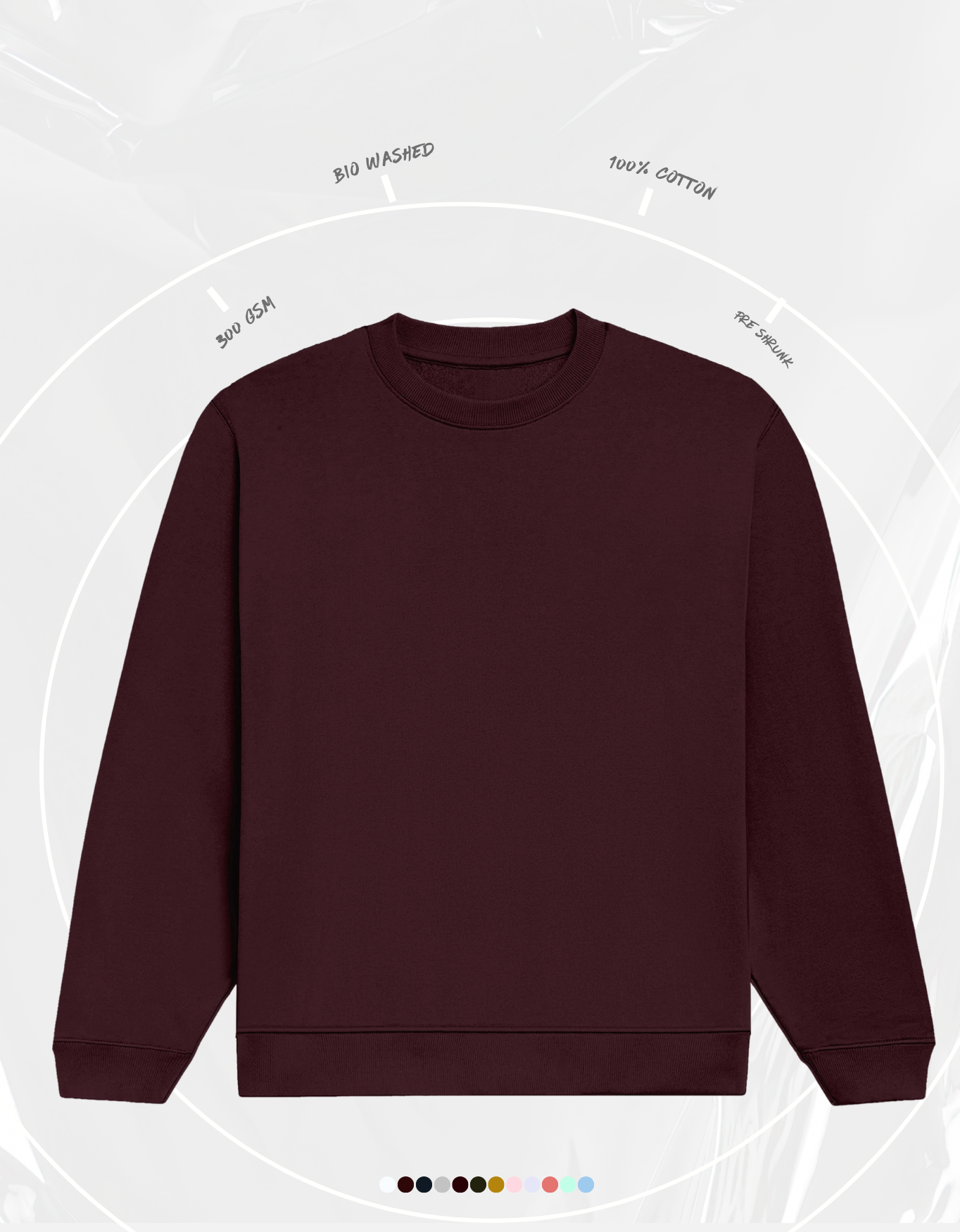 Maroon Unisex Sweatshirt | UH26