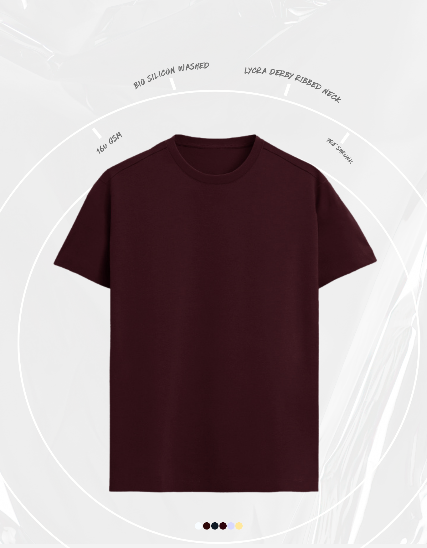 Maroon Unisex Supima T-Shirt | UC23