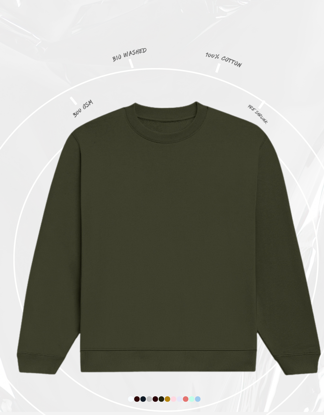 Olive Green Unisex Sweatshirt | UH26