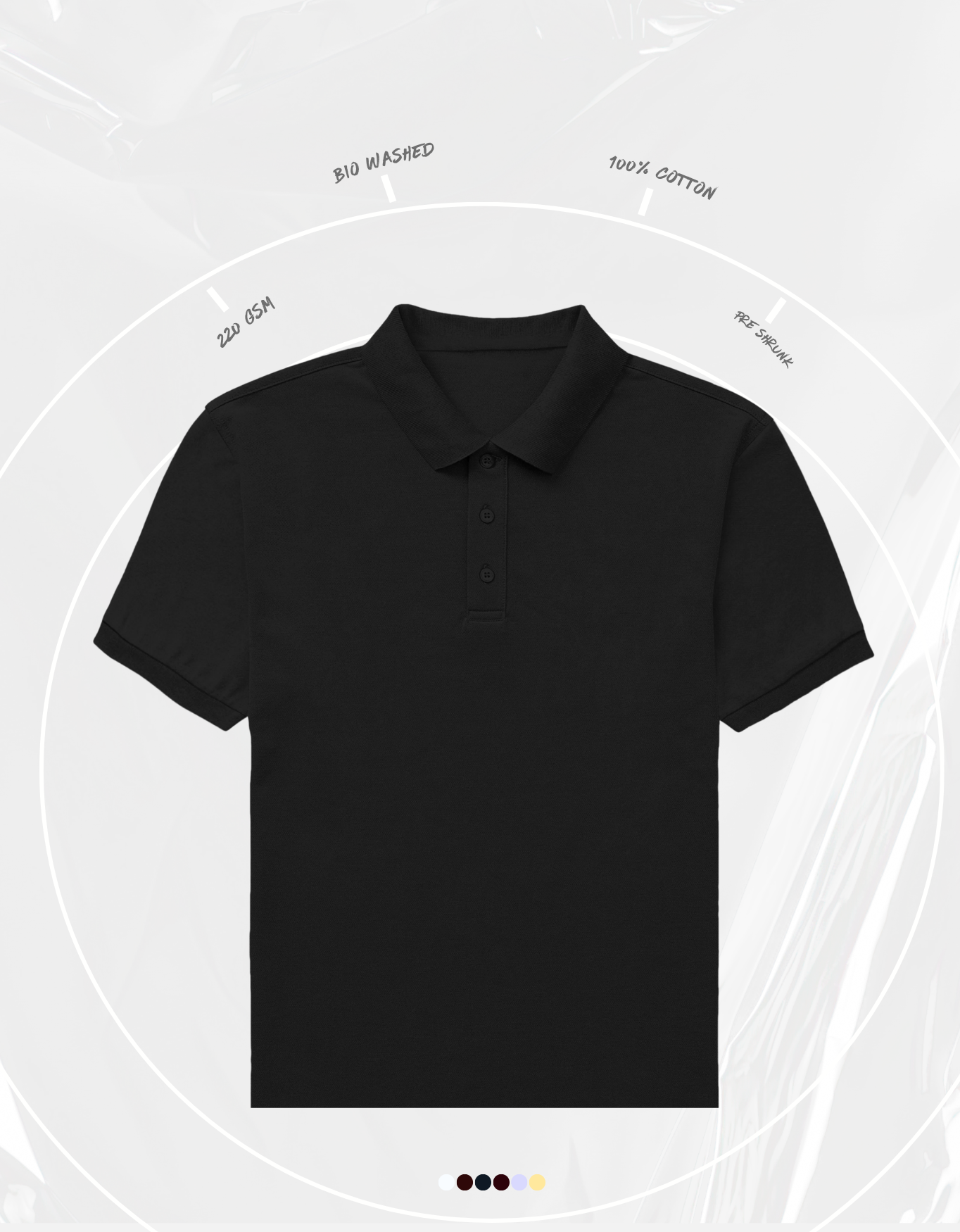 Black Men's Polo | MP25