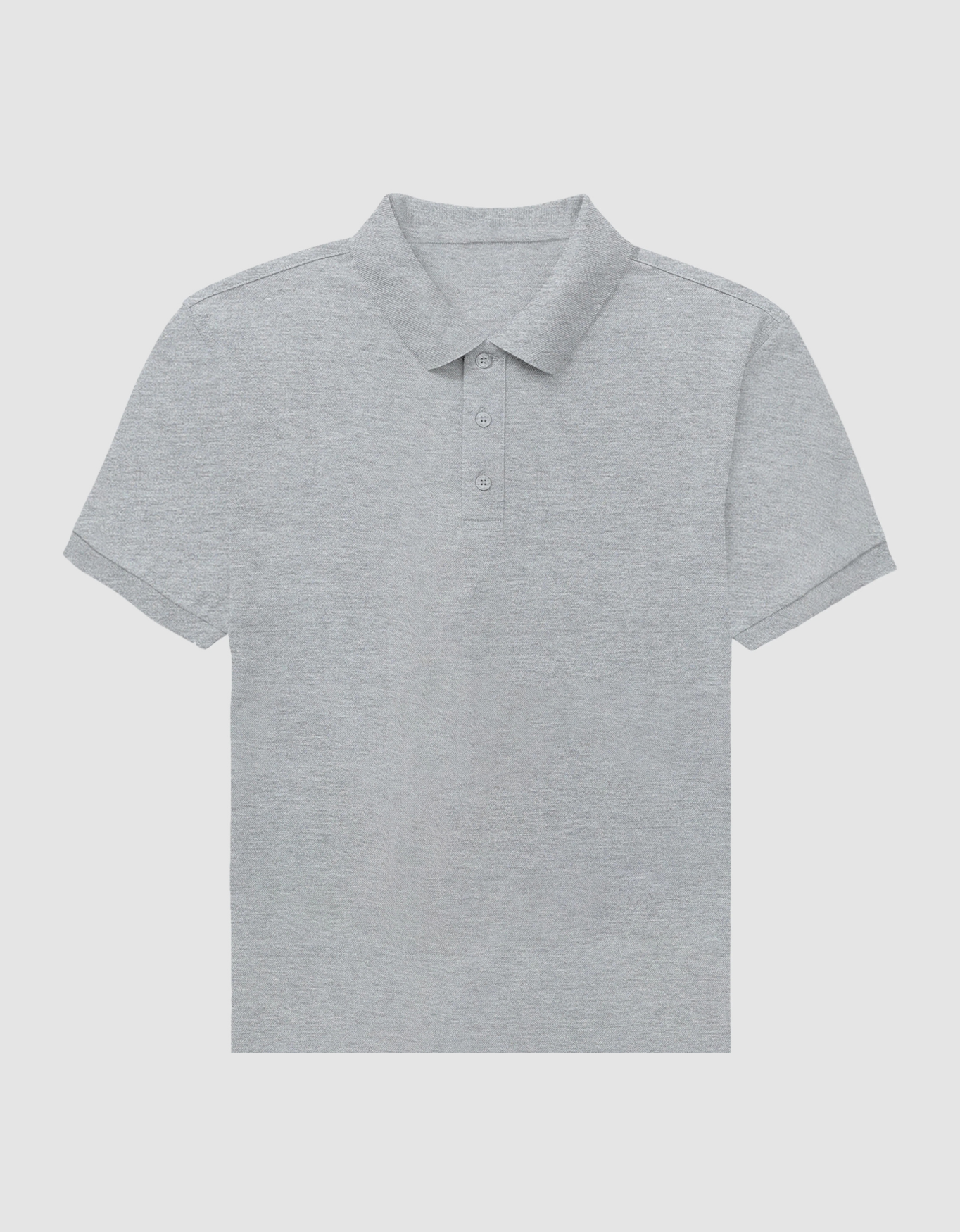 Grey Melange Men's Polo | MP 25