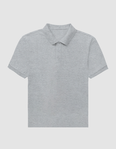 Grey Melange Men's Polo | MP 25
