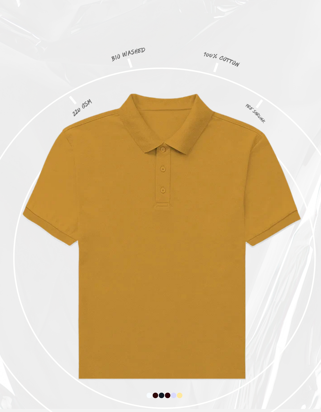 Mustard Yellow Men's Polo