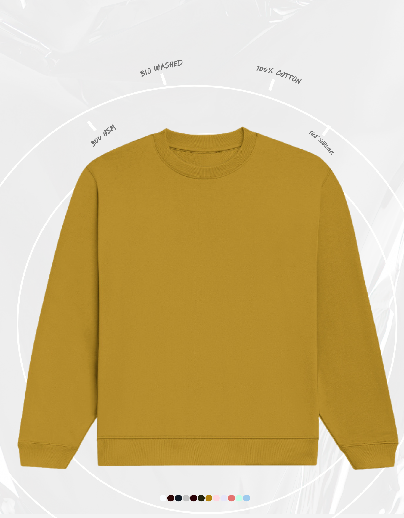 Mustard Yellow Unisex Sweatshirt | UH26